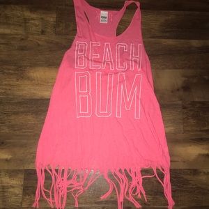Pink Victoria’s Secret Fringe Sundress | Cover-Up